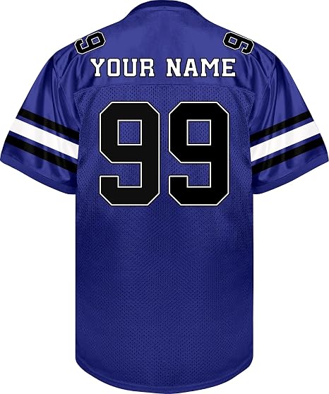 Custom Football Jersey - Personalized Name, Number & Logo