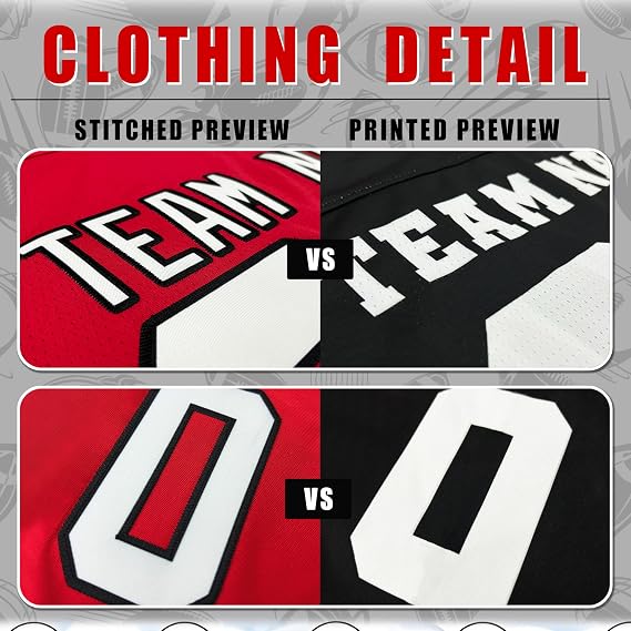 Custom Football Jersey - Personalized Name, Number & Logo